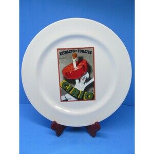 Pottery Barn Vintage Posters 11.5" Dinner Plate Extracto De Tomates
